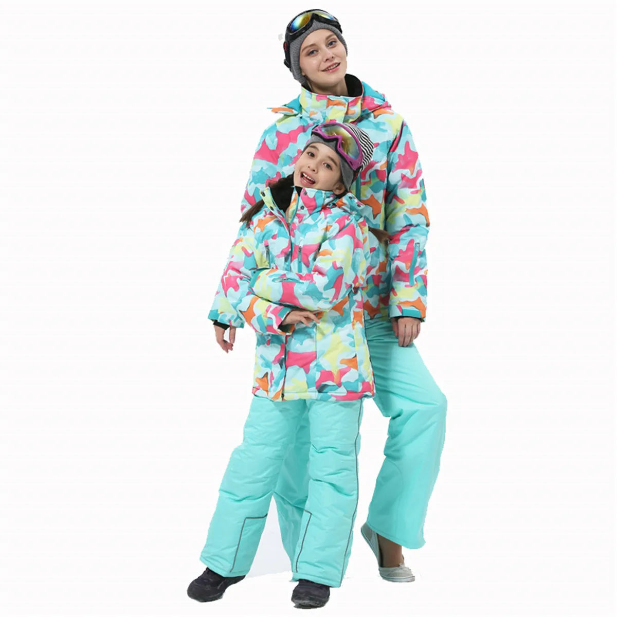 Customizable Kids Skiing Clothes,kids Outdoor Winter Thick Insulation, Waterproof and Windproof Sportswear, Kids Skiing Clothes