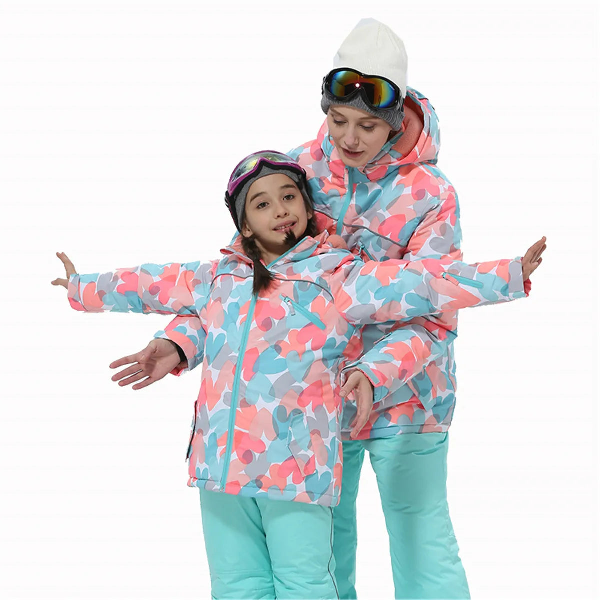 Customizable Kids Skiing Clothes,kids Outdoor Winter Thick Insulation, Waterproof and Windproof Sportswear, Kids Skiing Clothes