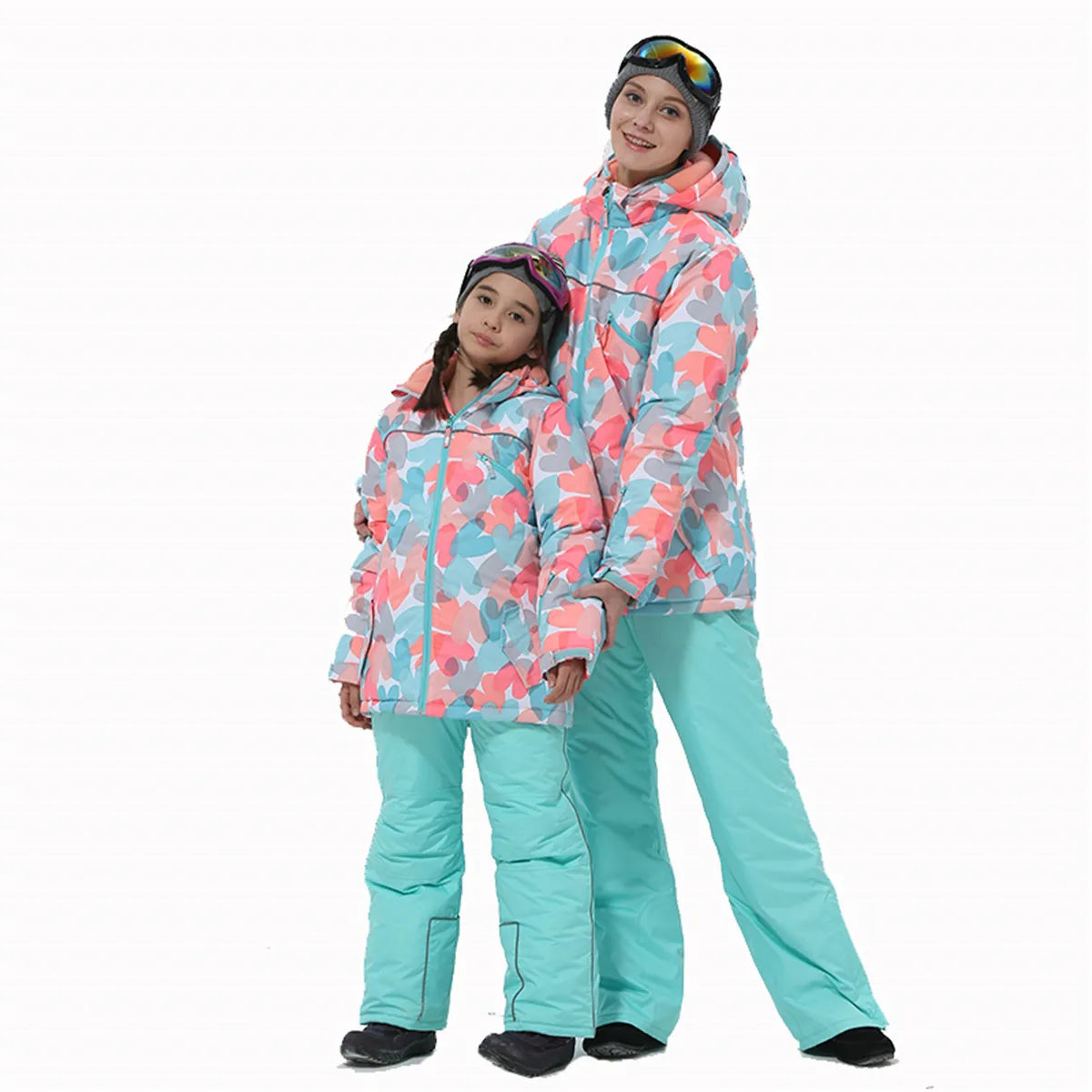 Customizable Kids Skiing Clothes,kids Outdoor Winter Thick Insulation, Waterproof and Windproof Sportswear, Kids Skiing Clothes