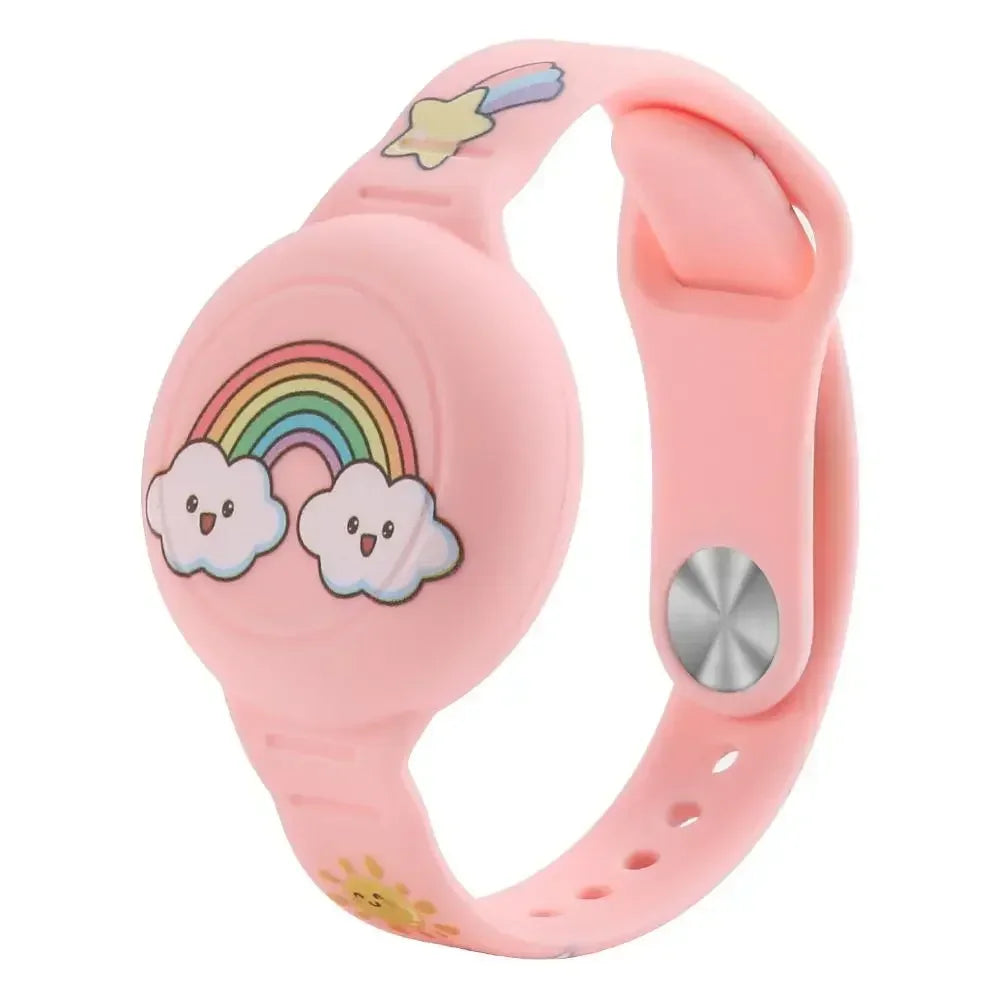 Airtag Bracelet for Kids Necklace, Comfy Secure Air Tags Wristband Kids Air Tag Necklace for Kids, Adults Kids AirTag Watch Band