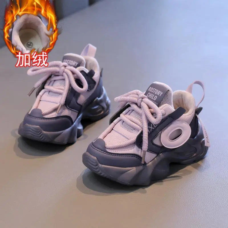 Kids Spring Sneakers Boys Girls School Casual Shoes New 2025 Outdoor Breathable Running Shoes Children Soft Sole Non-slip Sports