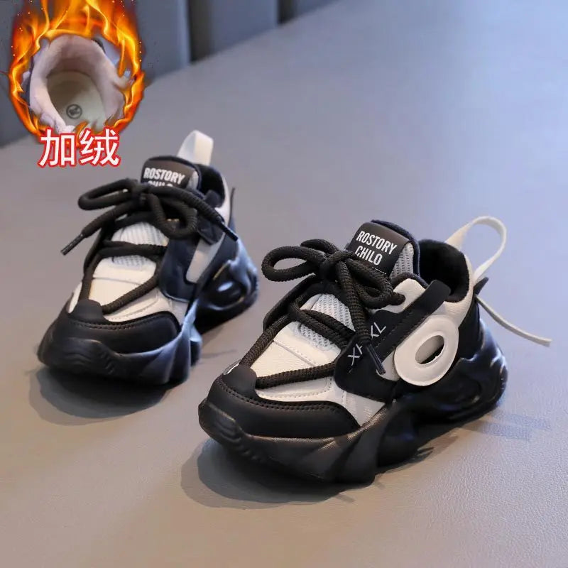 Kids Spring Sneakers Boys Girls School Casual Shoes New 2025 Outdoor Breathable Running Shoes Children Soft Sole Non-slip Sports