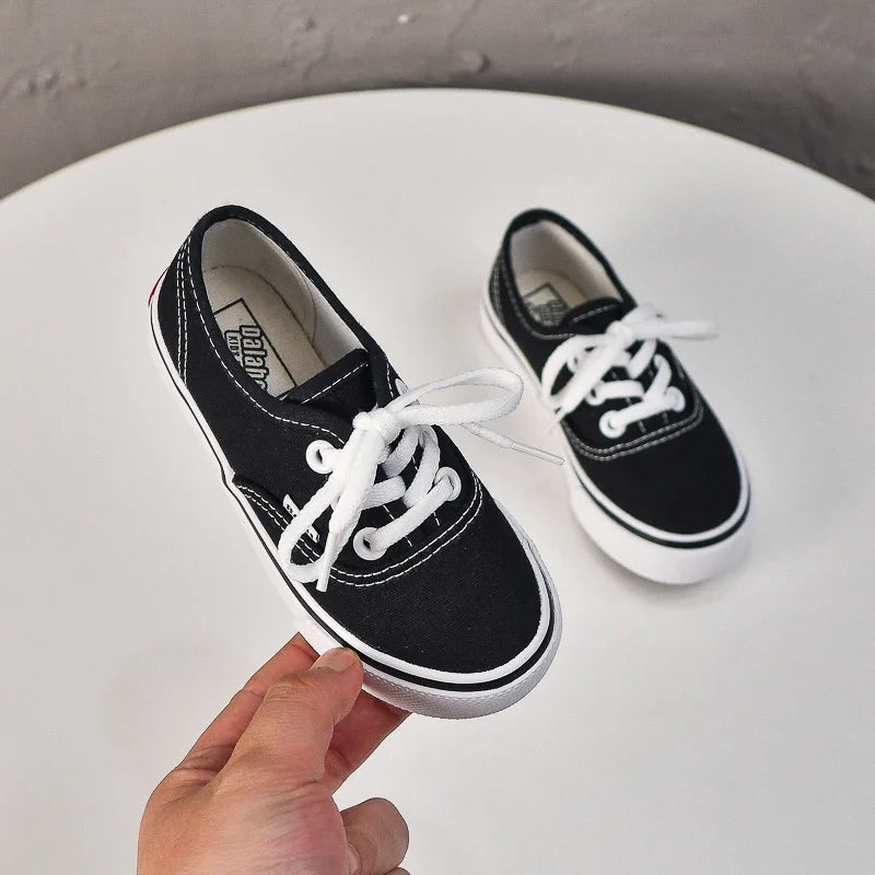 Kid Sneakers 2025 Summer New Kids Canvas Shoe Small Medium Large Kid Shoe Allmatch Women Sneaker Boy Shoes Parent-child Shoes