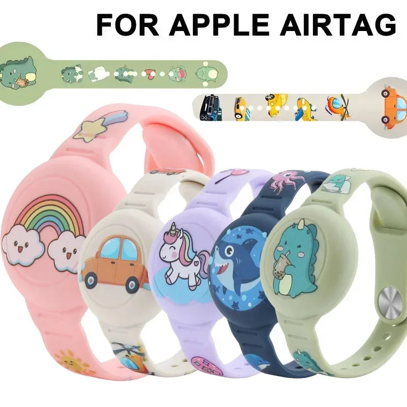 Airtag Bracelet for Kids Necklace, Comfy Secure Air Tags Wristband Kids Air Tag Necklace for Kids, Adults Kids AirTag Watch Band