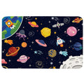 Outer Space Kids Rug for Playroom Solar System Educational Rug Kids Floor Mat Kids Rug Play Carpet for Children Playroom