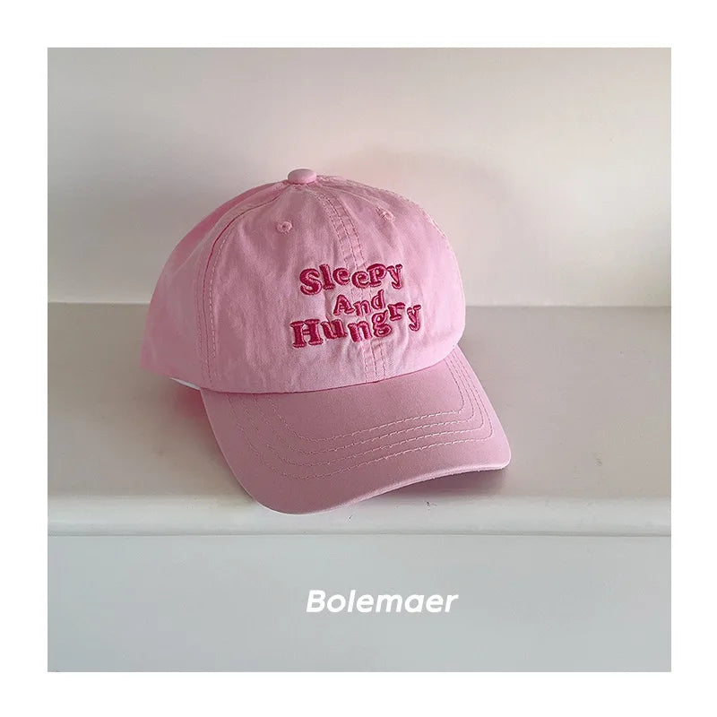 2025 Summer Embroidery Mother Kids Baseball CapsFashion Letter Kids Accessories Fashionable Baby's Travel Sunshade Hat Kids Hats