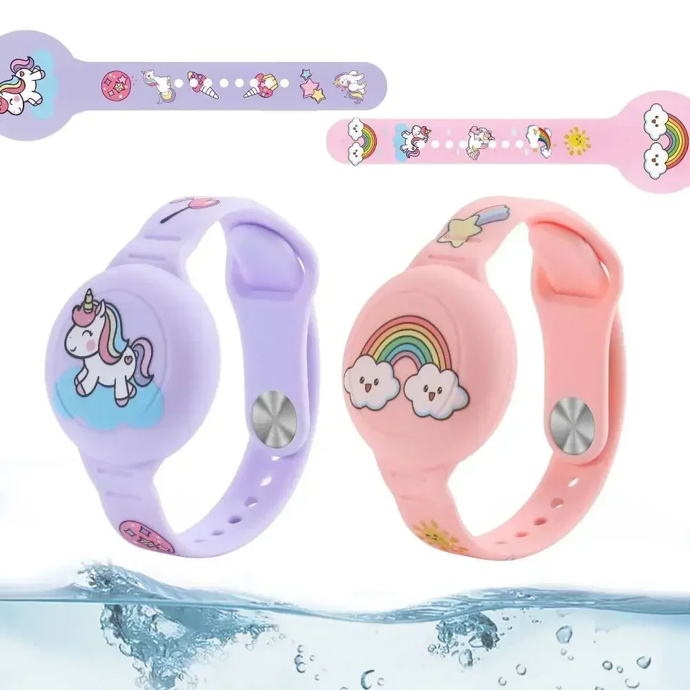 Airtag Bracelet for Kids Necklace, Comfy Secure Air Tags Wristband Kids Air Tag Necklace for Kids, Adults Kids AirTag Watch Band