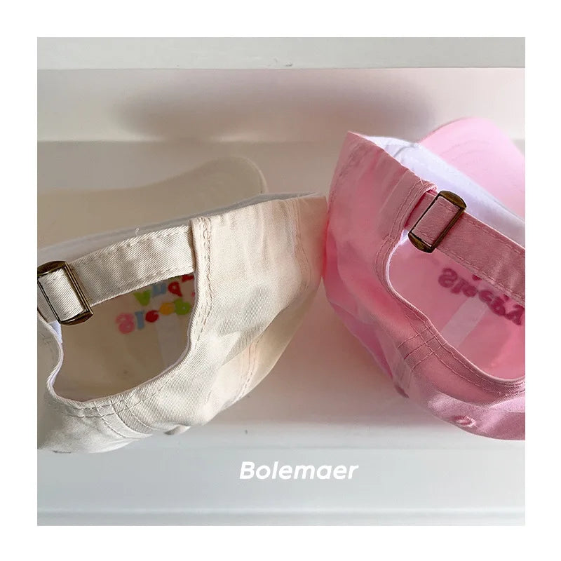 2025 Summer Embroidery Mother Kids Baseball CapsFashion Letter Kids Accessories Fashionable Baby's Travel Sunshade Hat Kids Hats