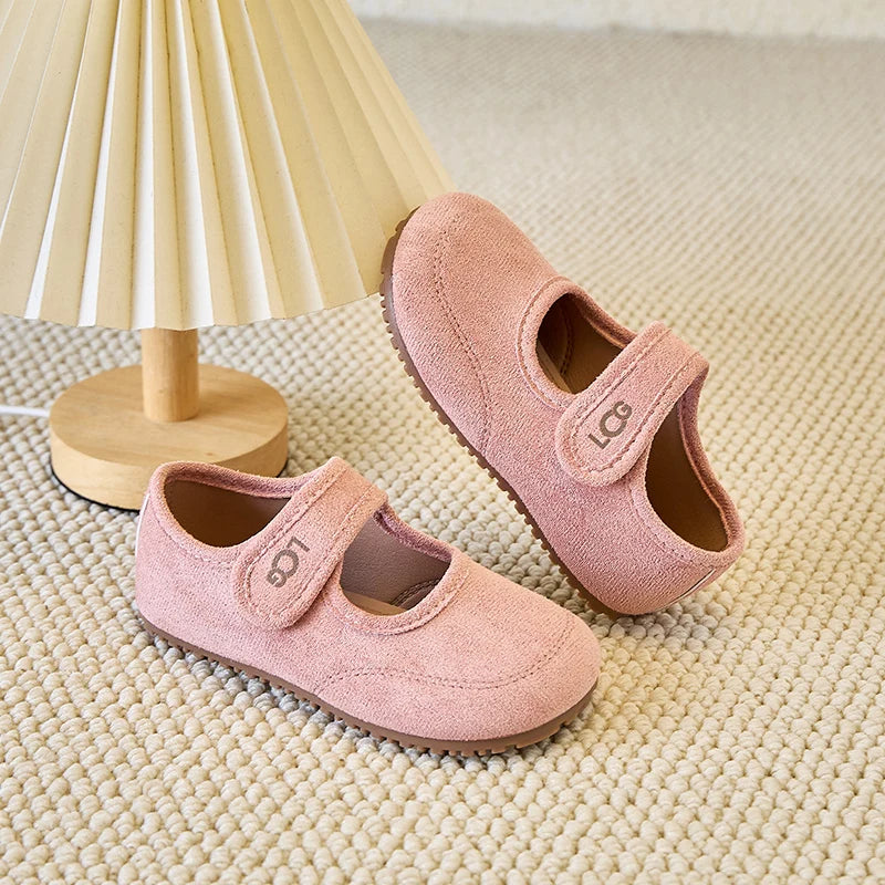 Children's leather shoes 2025 spring autumn new Korean girls' frosted soft soled princess shoes Super Soft Comfortable Sandal