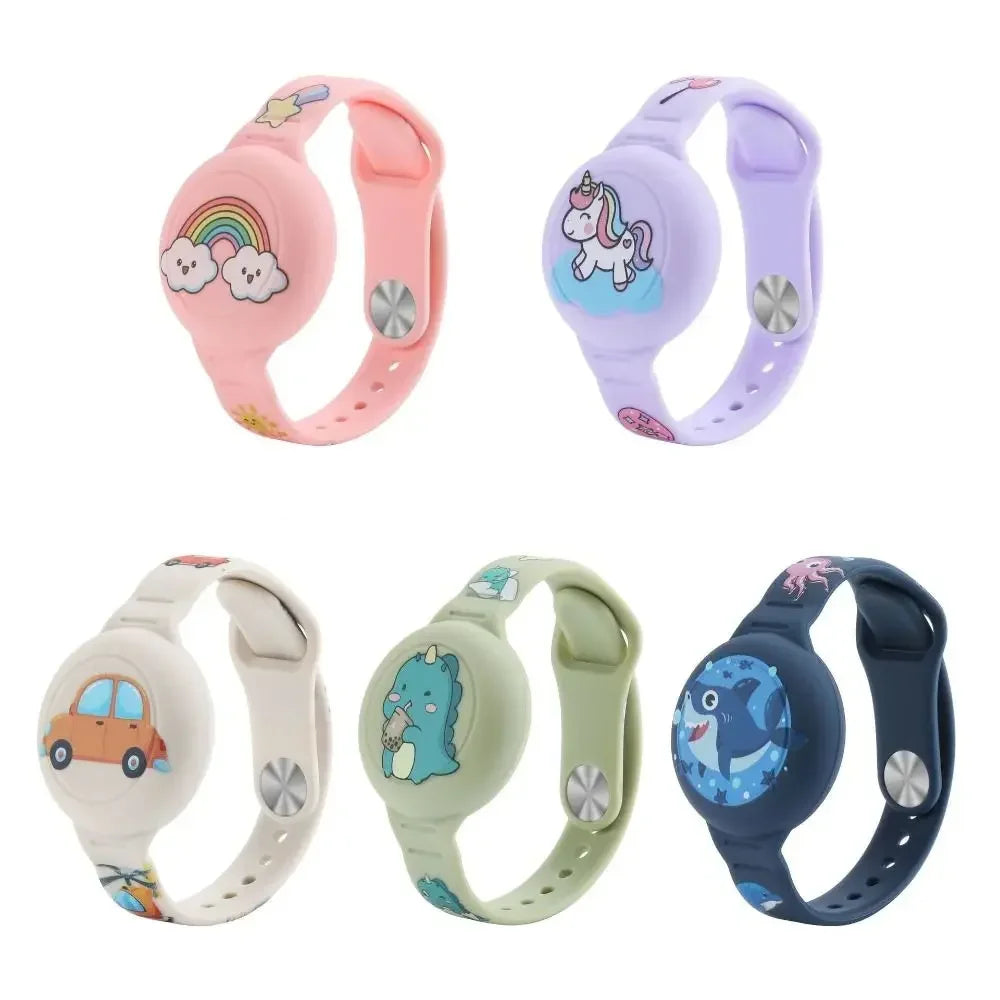 Airtag Bracelet for Kids Necklace, Comfy Secure Air Tags Wristband Kids Air Tag Necklace for Kids, Adults Kids AirTag Watch Band