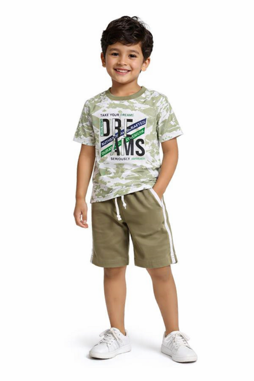 Boy Kid Cotton Clothing Set for Daily Wear